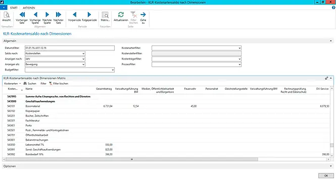 Screenshot unserer Lösung