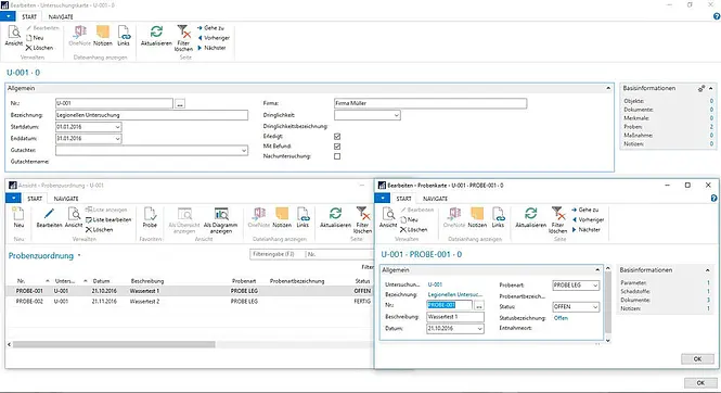 Screenshot unserer Lösung