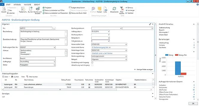 Screenshot unserer Lösung