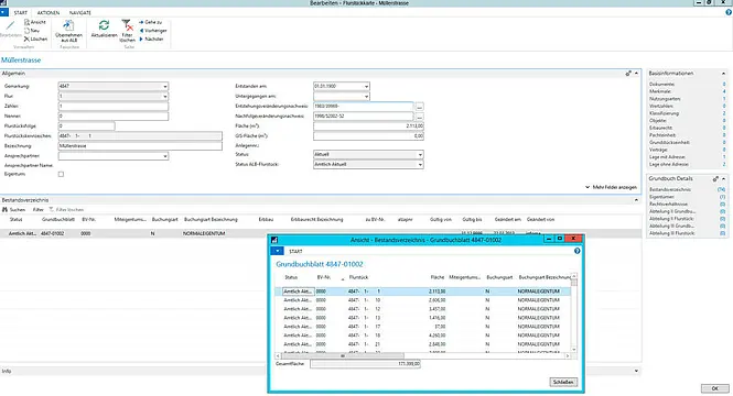 Screenshot unserer Lösung