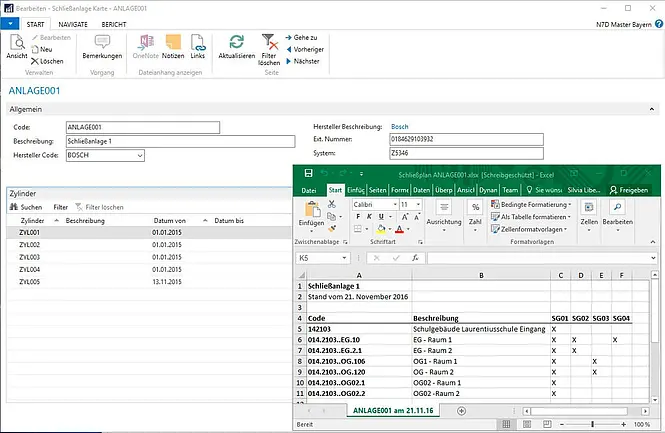 Screenshot unserer Lösung