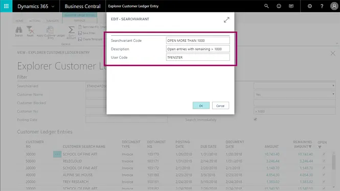 Screenshot unserer Lösung