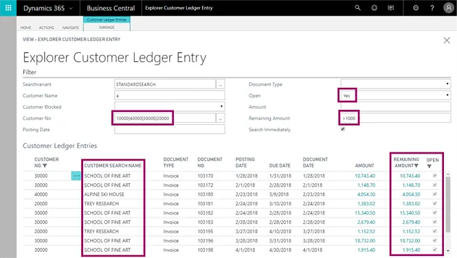 Screenshot unserer Lösung