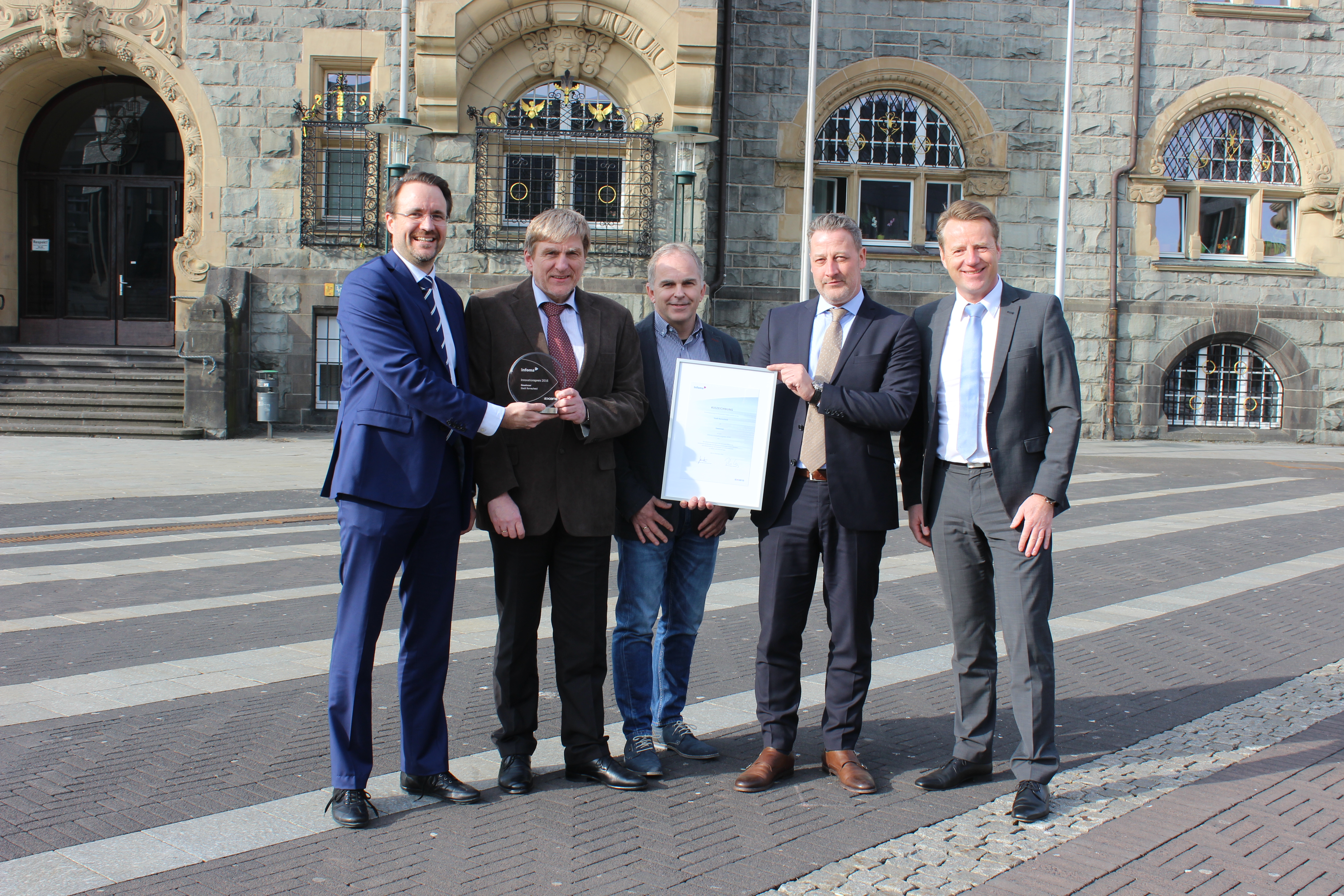 Axians Infoma 2016 Innovation Prize awarded to the city of Remscheid