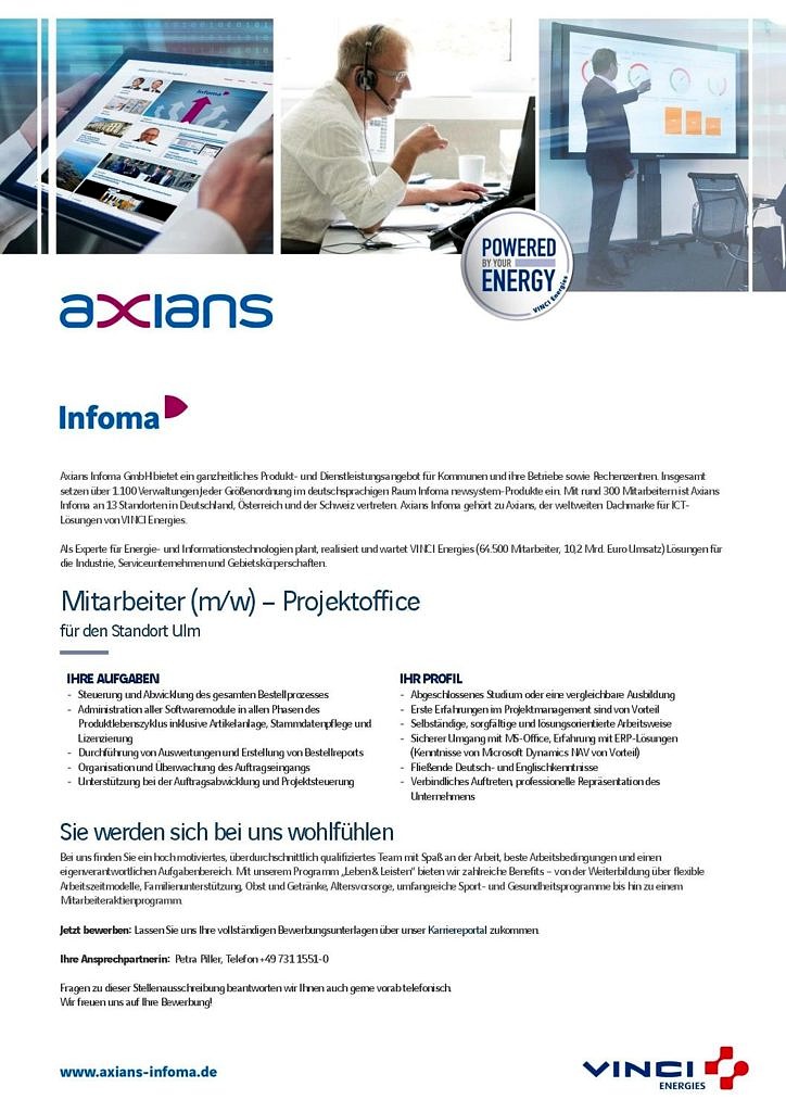 Mitarbeiter Projektoffice_2017 - Axians Infoma