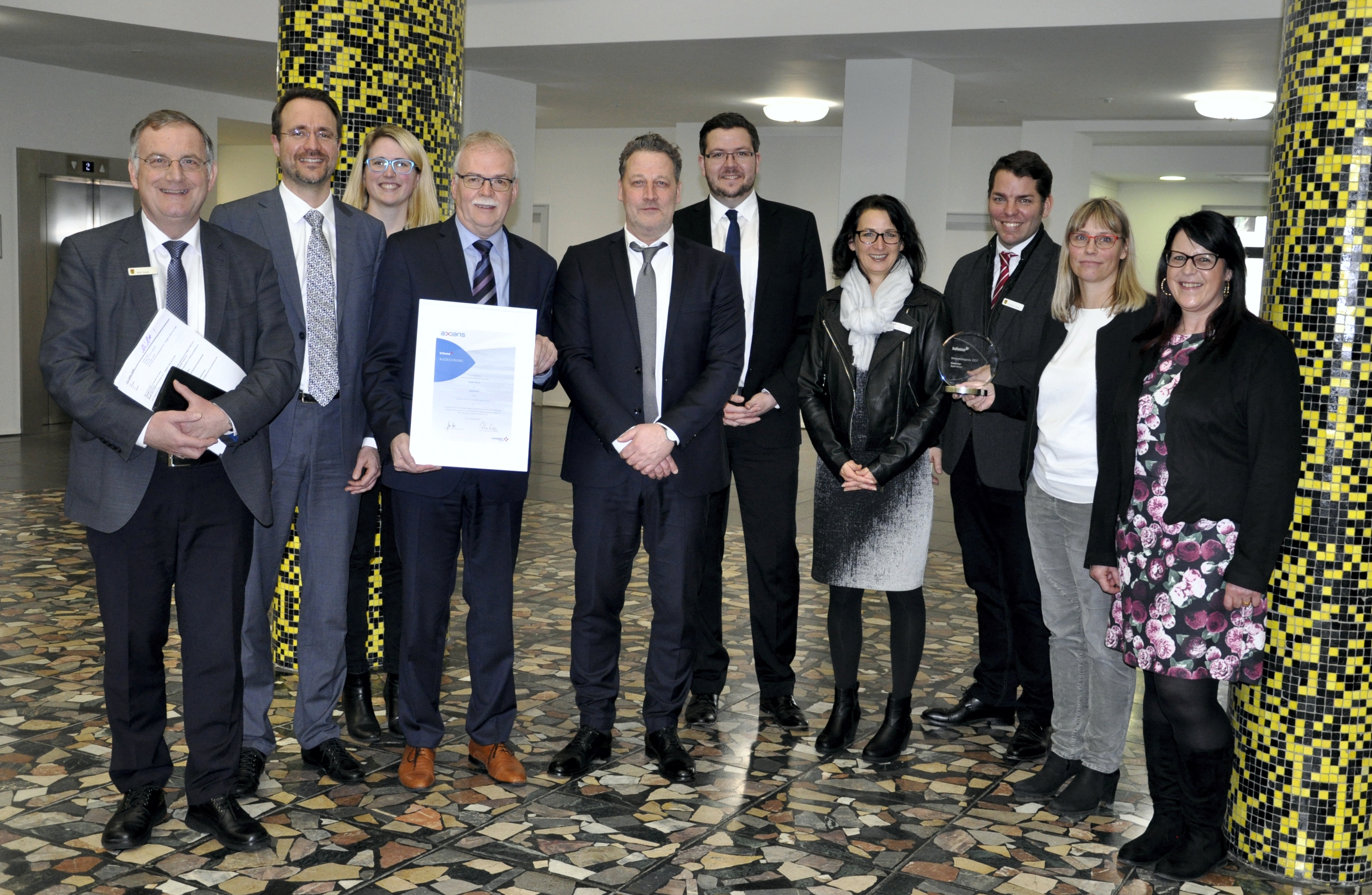 The City of Düren wins Innovation Prize from Axians Infoma for the Second Time